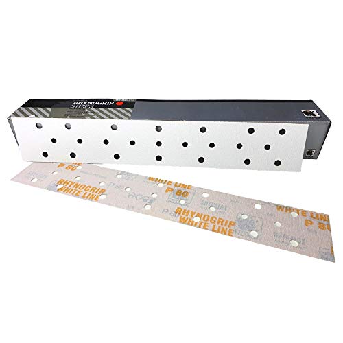 70 x 420 mm 23H INDASA WHITELINE Schleifstreifen mit Klett diverse Körnungen zur Auswahl (50 Schleifstreifen P 320 in) von INDASA