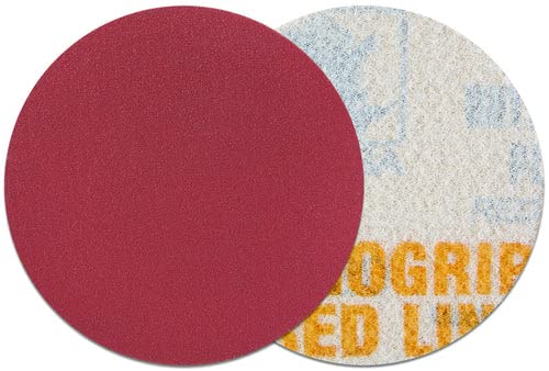 Indasa Rhynogrip Red Line Scheiben D75 - Excenter Schleifscheiben 75mm - Klett Scheibe - Profi Schleifpapier - Korn 600 von INDASA