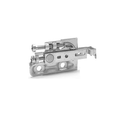 1 Paar Haken für Möbel zum Aufhängen von SCARPI 4 – Option gegen Kippeln (Anti-Tilt-Druck, weiße Abdeckung) von INDAUX