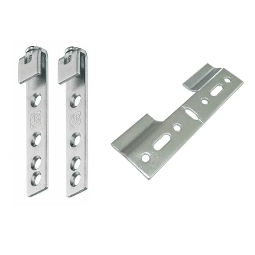 Set mit 2 Haken für Hängeschränke oder Spiegel + Halterung zur Befestigung an der Wand Set mit 2 Haken für Hängeschränke oder Spiegel + Halterung zur Befestigung an der Wand von INDAUX