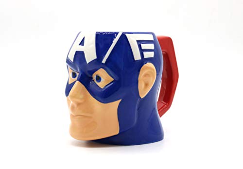 Marvel Avengers 3D Tasse Super Hero Head Bowl Keramik (Captain America) von Marvel