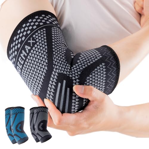 INDEEMAX Ellenbogenbandage Tennisarm bandage für Männer Damen, Kompression Ellenbogen Bandage für Tennisarm, Golferarm, Sports, Sehnenentzündung, Arthritis, Schwarz, M INDEEMAX Ellenbogenbandage Tennisarm bandage für Männer Damen, Kompression Ellenbogen Bandage für Tennisarm, Golferarm, Sports, Sehnenentzündung, Arthritis, Schwarz, M von INDEEMAX