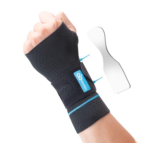 INDEEMAX Handgelenkstütze mit Metall Bionischer Karpaltunnel Schiene, Atmungsaktiver Handgelenk Bandagen fur Arthritis,Sehnenscheidenentzündung, Handgelenkschiene Frauen Männer（Linke Hand,S） von INDEEMAX