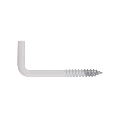 INDEX A PERFECT FIXING AL-RO B Schraubhaken weiß lackiert-16 x 30 (3,1 x 20 x 10) -Beutel mit 15 Stück BZALROB1630, grau von INDEX A PERFECT FIXING