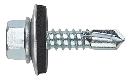 Index Fixing Systems din-7504-k + arvul – Pack von 60 Schrauben autotaladrantes Sechskantschraube mit Unterlegscheibe (Beschichtung, verzinkt, 5,5 x 25 mm, P16) von INDEX A PERFECT FIXING