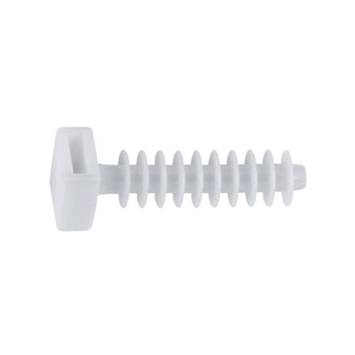 Index TACOBRIBL8 Wanddübel für Kabelbinder, 8 mm, Weiß von INDEX