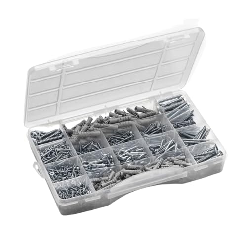 Index Fixing Systems MLMULT301 Sortimentskoffer 1155-teilig | bestückt mit: Flossendübel, Sechskant-Holzschraube, Spanplattenschrauben, Schraubhaken, Sortimentskoffer | für den Innenausbau Index Fixing Systems MLMULT301 Sortimentskoffer 1155-teilig | bestückt mit: Flossendübel, Sechskant-Holzschraube, Spanplattenschrauben, Schraubhaken, Sortimentskoffer | für den Innenausbau von INDEX