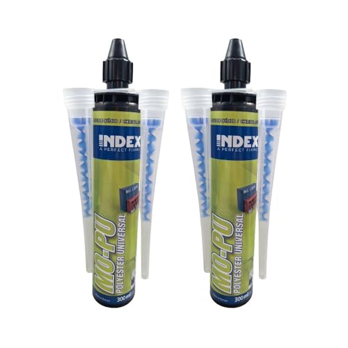 3x Injektionsmörtel 300 ml inklusive 2 Mischer | Montagemörtel | Verbundmörtel | 2K Injektionsmörtel | Schwerlastbefestigung | Montagemörtel | Ankerkleber 3x Injektionsmörtel 300 ml inklusive 2 Mischer | Montagemörtel | Verbundmörtel | 2K Injektionsmörtel | Schwerlastbefestigung | Montagemörtel | Ankerkleber von INDEX