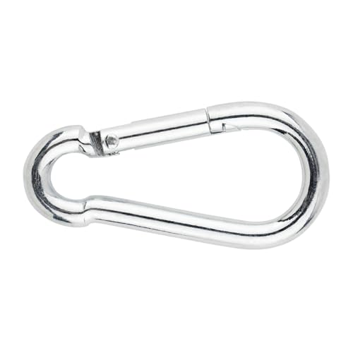 INDEX Feuerwehrkarabiner – verzinkt Ø 8 – Box mit 100 Stück – Unterstützung von Netzen von INDEX