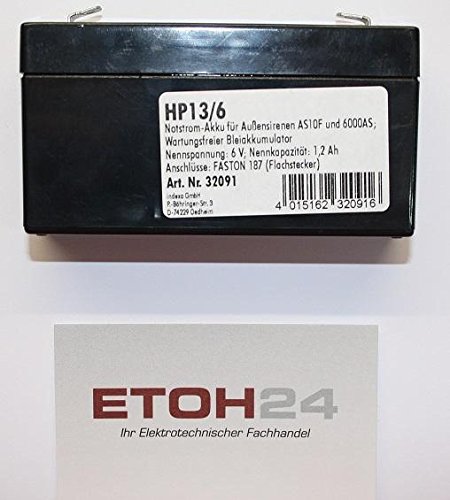 Akku Außensirenen AS 10F und 6000AS INDEXA HP 13/6 von Indexa