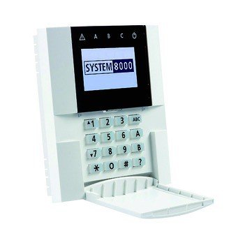 Indexa Funk-Bedienteil 8001 F/RGB farbigem LCD-Display Bedien- und Anzeigegerät für Gefahrenmeldesystem 4015162368673 von INDEXA