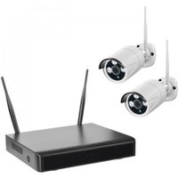 Indexa - wlan-nvr mit 2 Funk-Außenkameras WR100B, 1TB Festplatte hdd WiFi von INDEXA