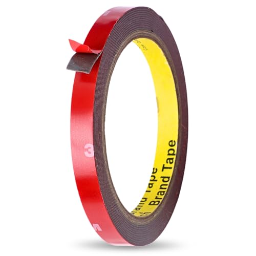 INDIAN STORE 24 Hergestellt mit 3 M 4229P doppelseitiges Klebeband Klebestreifen Klebepads Extra stark Schwerlast Acryl Schaumband Hochleistungsklebeband Montageband (10 mm x 3 meter) von INDIAN STORE 24