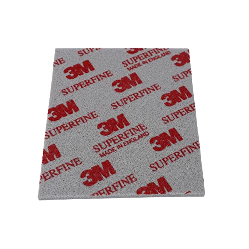 3M Soft Pads, 1 Stück, Schleifschwamm, Schleifpad, Schleifen und Polieren, Nass- oder Trockenschliff, Schaumstoff-Pads, waschbar und wiederverwendbar (Superfine) von INDIAN STORE 24