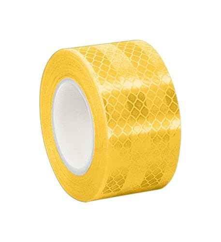 INDIAN STORE 24 3 M Engineer Grade EGP Reflektierende Reflektorband Reflektorfolie Sicherheitswarnband Wasserdicht Reflexfolie Autos Motorräder Helm Fahrrad (3431 Yellow,15mm x 1,52 meter) von INDIAN STORE 24