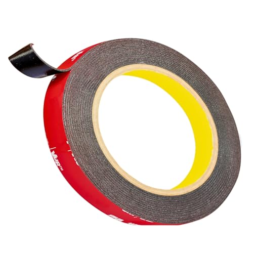 INDIAN STORE 24 3 M V HB 5952 Doppelseitiges Klebeband, Hochleistungsmontage Wasserdichtes Schaumband für Wand- und LED-Lichtbänder, Auto- Wohn-Bürodekor, Steckdose (12.7mm X 4.57meter) von INDIAN STORE 24