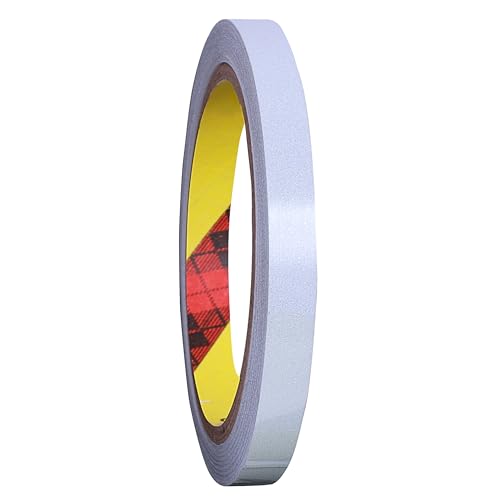 INDIAN STORE 24 hergestellt mit 3 M 610C Reflektorband Reflektorfolie reflektierendes Klebeband Sicherheitswarnband Wasserdicht Reflexfolie (Silver, 10mm x 10meter) von INDIAN STORE 24