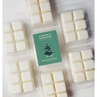 Almond & Marzipan Wax Melts Duftwachs | Winter Weihnachts Süßigkeiten Sojawachs Teelicht Duftlampe Raumduft Handmade Gift Christmas von INDIGOFOXCandles