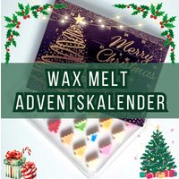 Duftmelt Adventskalender Indigofoxcandles Limitiert Pre-Order Wax Melt Duft Duftwürfel Duftwachs Tannenbaum Advent Geschenkidee von INDIGOFOXCandles
