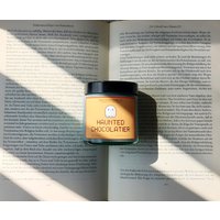 Haunted Chocolatier Stardew Valley Duftkerze Im Glas Sojawachs Chocolate Geschenk Gamer Beste Freundin Sdv Herbstkerze Geburtstagsgeschenk von INDIGOFOXCandles
