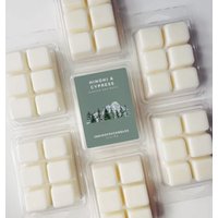 Hinoki & Cypress Wax Melts Duftwachs | Winter Weihnachts Wald Holz Sojawachs Teelicht Duftlampe Raumduft Handmade Gift Christmas von INDIGOFOXCandles