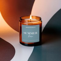 Smells Like Rain Regen Sojawachs Duftkerze Im Glas Petrichor Knister Holzdocht Herbst Kerze Geschenk Handmade Natur Zen Meditation Yoga von INDIGOFOXCandles