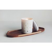 Weihnachten Duftkerze Im Glas Holzdocht Holzdeckel Weiß Personalisierbar Weihnachtsgeschenk Geschenkbox Sojawachs Vegan Gemütlich von INDIGOFOXCandles