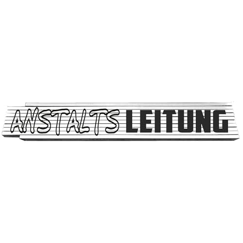 2m Zollstock weiß - Anstaltsleitung - mit Text oder Spruch Glieder-Maßstab - Meterstab bedruckt - für Männer Opa Papa Vatertag Wunschtext Weihnachten Baustelle - Geschenk 2m Zollstock weiß - Anstaltsleitung - mit Text oder Spruch Glieder-Maßstab - Meterstab bedruckt - für Männer Opa Papa Vatertag Wunschtext Weihnachten Baustelle - Geschenk von INDIGOS UG