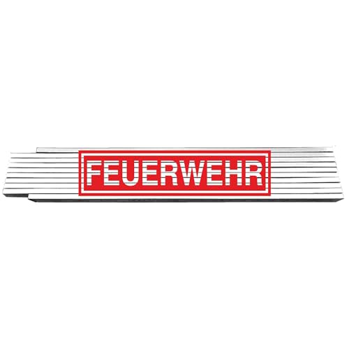 2m Zollstock weiß - Feuerwehr - mit Text oder Spruch Glieder-Maßstab - Meterstab bedruckt - für Männer Opa Papa Vatertag Wunschtext Weihnachten Baustelle - Geschenk 2m Zollstock weiß - Feuerwehr - mit Text oder Spruch Glieder-Maßstab - Meterstab bedruckt - für Männer Opa Papa Vatertag Wunschtext Weihnachten Baustelle - Geschenk von INDIGOS UG
