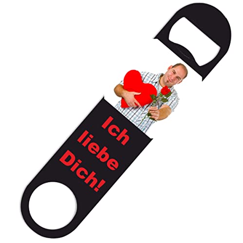 INDIGOS UG - Edelstahl-Flaschenöffner mit Foto individuell Bedruckt Motiv - selbst gestalten - 178 mm - personalisierte Geschenk-Idee - mit eigenem Wunschtext - Flaschenöffner für Baustelle Mann INDIGOS UG - Edelstahl-Flaschenöffner mit Foto individuell Bedruckt Motiv - selbst gestalten - 178 mm - personalisierte Geschenk-Idee - mit eigenem Wunschtext - Flaschenöffner für Baustelle Mann von INDIGOS UG