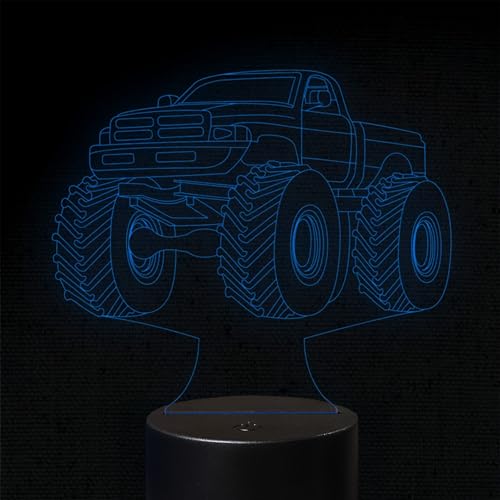 INDIGOS UG - 3D LED Nachttischlampe - Auto - Touch-Nachtlicht - Illusion, Geschenk - Weihnachten Geburtstag Junge - Mädchen Nachtlicht von INDIGOS UG