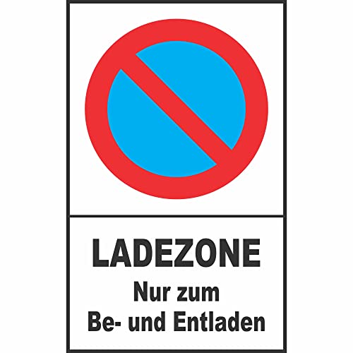 Indigos UG - Schild Eingeschränktes Haltverbot Text: Ladezone Nur zum Be - und Entladen 25x40 cm - Warnung - Sicherheit - Hotel, Firma, Haus - Aluverbundplatte 3mm - Hinweisschild - Warnschild Indigos UG - Schild Eingeschränktes Haltverbot Text: Ladezone Nur zum Be - und Entladen 25x40 cm - Warnung - Sicherheit - Hotel, Firma, Haus - Aluverbundplatte 3mm - Hinweisschild - Warnschild von INDIGOS UG