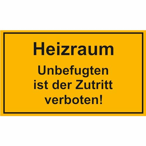 Indigos UG Aufkleber Hinweisschild Heizraum Unbefugten ist der Zutritt verboten! - 25x15 cm - selbstklebender Sicherheits Aufkleber für Tür oder Wand - Warnschild für Gebäude, Hotel, Büro, Firma Indigos UG Aufkleber Hinweisschild Heizraum Unbefugten ist der Zutritt verboten! - 25x15 cm - selbstklebender Sicherheits Aufkleber für Tür oder Wand - Warnschild für Gebäude, Hotel, Büro, Firma von INDIGOS UG