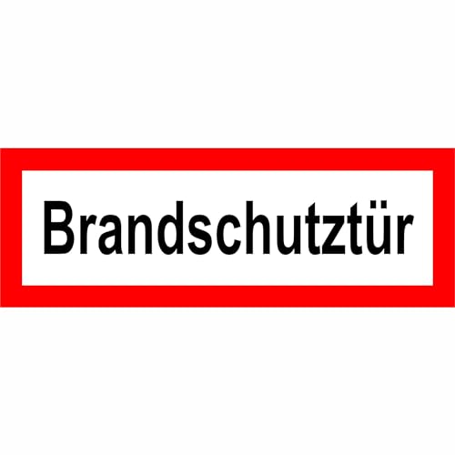 INDIGOS UG - Aufkleber - Hinweisschild für den Brandschutz Brandschutztür - 29,70 cm x 10,50 cm - Warnung - Sicherheit - Hotel, Firma, Haus von INDIGOS UG