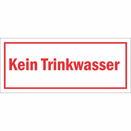 Indigos UG Aufkleber Kein Trinkwasser - Hinweisschild - 12x5 cm - selbstklebender Sicherheits Aufkleber für Tür oder Wand - Warnschild für Gebäude, Hotel, Büro, Firma, Haus, Praxis Indigos UG Aufkleber Kein Trinkwasser - Hinweisschild - 12x5 cm - selbstklebender Sicherheits Aufkleber für Tür oder Wand - Warnschild für Gebäude, Hotel, Büro, Firma, Haus, Praxis von INDIGOS UG