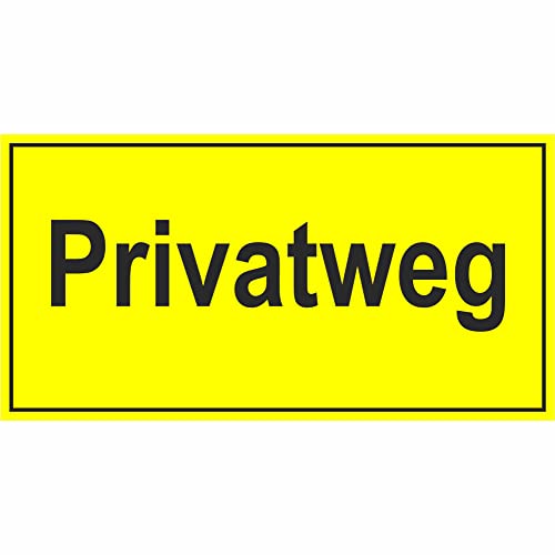 Indigos UG Aufkleber Privatweg Hinweisschild zur Grundbesitzkennzeichnung, 33x17 cm - selbstklebender Sicherheits Aufkleber für Tür oder Wand - Warnschild für Gebäude, Hotel, Büro, Firma, Haus, Praxis Indigos UG Aufkleber Privatweg Hinweisschild zur Grundbesitzkennzeichnung, 33x17 cm - selbstklebender Sicherheits Aufkleber für Tür oder Wand - Warnschild für Gebäude, Hotel, Büro, Firma, Haus, Praxis von INDIGOS UG