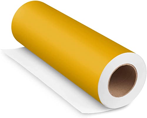 INDIGOS UG - Aufkleber für Küchenschränke 63x500cm - MATT - signalgelb - Folie aus hochwertigem PVC Tapeten Küche Klebefolie Möbel wasserfest für Schränke Selbstklebende Folie Küchenfolie Dekofolie von INDIGOS UG