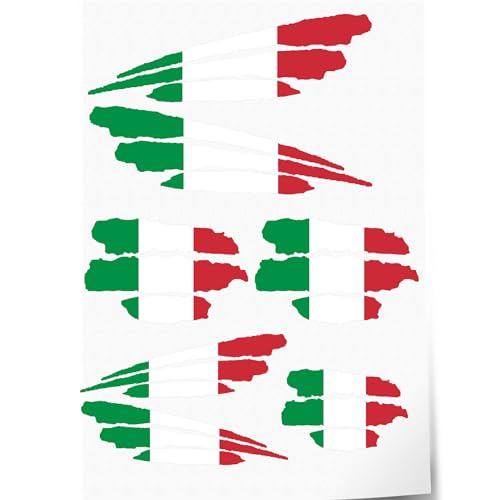 Indigos UG Aufkleber Italien - 7 Autoaufkleber - Flagge - Fahne mit 3 Streifen - selbstklebende Fahnen für Heckscheibe, Modellbau, Sport, Motorrad, Auto, Tuning, Fenster, Kofferraum Indigos UG Aufkleber Italien - 7 Autoaufkleber - Flagge - Fahne mit 3 Streifen - selbstklebende Fahnen für Heckscheibe, Modellbau, Sport, Motorrad, Auto, Tuning, Fenster, Kofferraum von INDIGOS UG