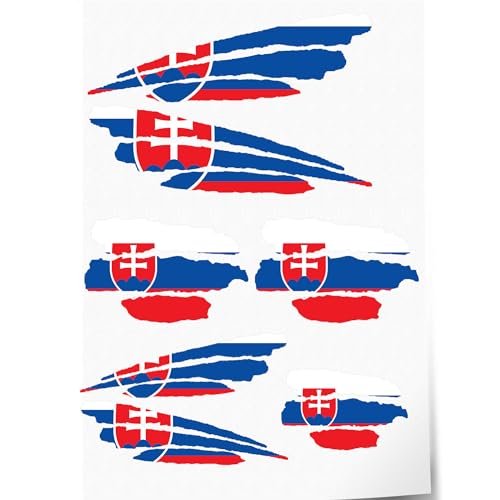 Indigos UG Aufkleber Slowakei - 7 Autoaufkleber - Flagge - Fahne mit 3 Streifen - selbstklebende Fahnen für Heckscheibe, Modellbau, Sport, Motorrad, Auto, Tuning, Fenster, Kofferraum Indigos UG Aufkleber Slowakei - 7 Autoaufkleber - Flagge - Fahne mit 3 Streifen - selbstklebende Fahnen für Heckscheibe, Modellbau, Sport, Motorrad, Auto, Tuning, Fenster, Kofferraum von INDIGOS UG