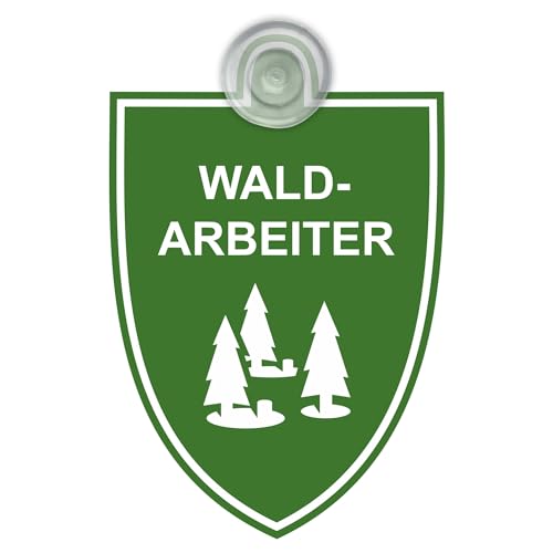 Indigos UG - Schild Waldarbeiter - grün - 9x12 cm - Saugnapfschild - Aluverbund - Emblem - Innenbefestigung für Ihr Auto - UV-Beständig - Einsatzschild Indigos UG - Schild Waldarbeiter - grün - 9x12 cm - Saugnapfschild - Aluverbund - Emblem - Innenbefestigung für Ihr Auto - UV-Beständig - Einsatzschild von INDIGOS UG