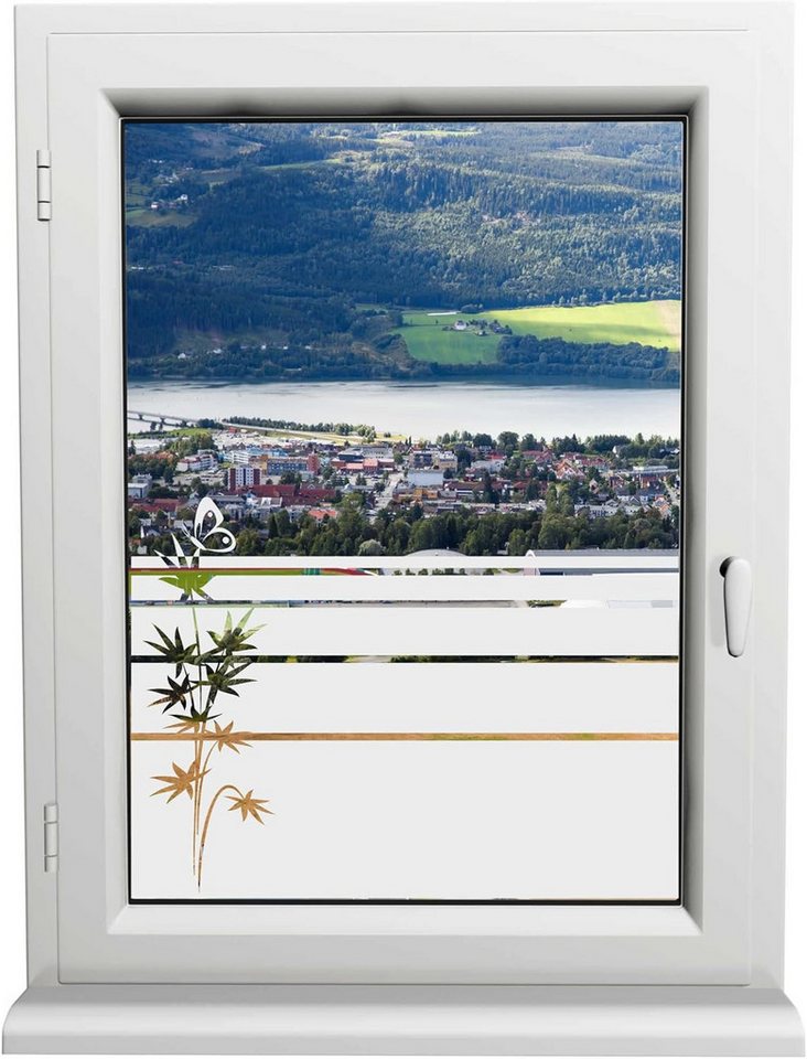 INDIGOS UG Fensterfolie Fensterfolie Schmetterling – H50Line Sicht- & Sonnenschutz Design von INDIGOS UG