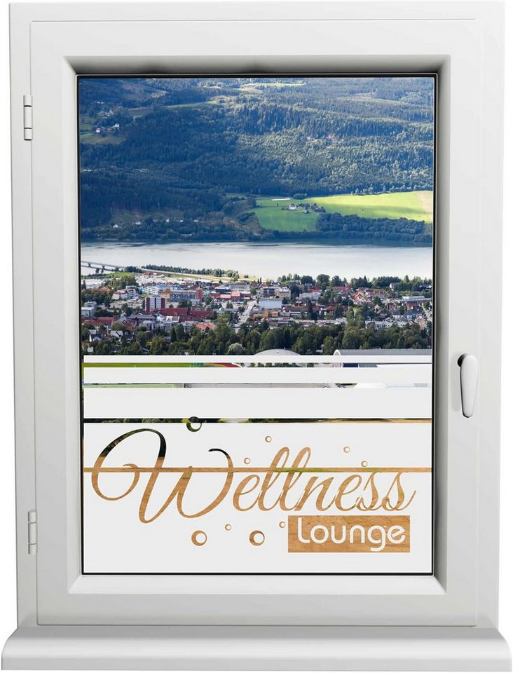 INDIGOS UG Fensterfolie WellnessLine Glasdekor – Stilvoller Sicht- & Sonnenschutz von INDIGOS UG