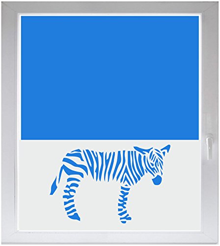 INDIGOS UG Sichtschutzfolie Glasdekorfolie Fensterfolie mit Motiv satiniert Blickdicht - w056 Zebra Afrika - 1000 mm Länge - 500 mm Höhe Viereck - selbstklebend - matt - für Fenster INDIGOS UG Sichtschutzfolie Glasdekorfolie Fensterfolie mit Motiv satiniert Blickdicht - w056 Zebra Afrika - 1000 mm Länge - 500 mm Höhe Viereck - selbstklebend - matt - für Fenster von INDIGOS UG