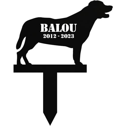 INDIGOS UG - Grabschmuck Hund - Labrador - 40 cm - wetterfester Gedenkpfahl als Grabstecker - Wunschname & Datum - Schilder selbst gestalten Wunschtext - Haustier, Trauer INDIGOS UG - Grabschmuck Hund - Labrador - 40 cm - wetterfester Gedenkpfahl als Grabstecker - Wunschname & Datum - Schilder selbst gestalten Wunschtext - Haustier, Trauer von INDIGOS UG