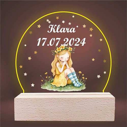 INDIGOS UG - LED Lampe personalisiert - Mädchen - personalisierte Lampe für KInder - personalisierte Geschenke - Nachtlampe - Geschenk für Baby und Kinder mit Wunschtext INDIGOS UG - LED Lampe personalisiert - Mädchen - personalisierte Lampe für KInder - personalisierte Geschenke - Nachtlampe - Geschenk für Baby und Kinder mit Wunschtext von INDIGOS UG