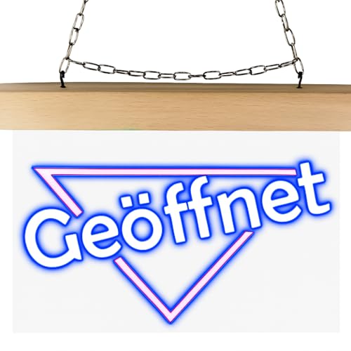INDIGOS UG - LED Lampen - Geöffnet - graviert - Leuchtschild 26x20 cm zum Hängen an Wand oder Scheibe - Schild beleuchtet für Büro Laden Praxis Studio Schaufenster Empfang Werbung innen INDIGOS UG - LED Lampen - Geöffnet - graviert - Leuchtschild 26x20 cm zum Hängen an Wand oder Scheibe - Schild beleuchtet für Büro Laden Praxis Studio Schaufenster Empfang Werbung innen von INDIGOS UG