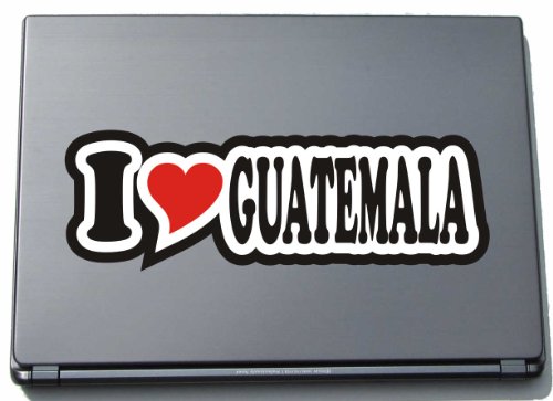 INDIGOS UG Laptop Aufkleber I Love Guatemala 210 mm - Notebook Aufkleberskin - Dekoration für Laptopdeckel - für Studenten, Büro, Schule, Uni INDIGOS UG Laptop Aufkleber I Love Guatemala 210 mm - Notebook Aufkleberskin - Dekoration für Laptopdeckel - für Studenten, Büro, Schule, Uni von INDIGOS UG