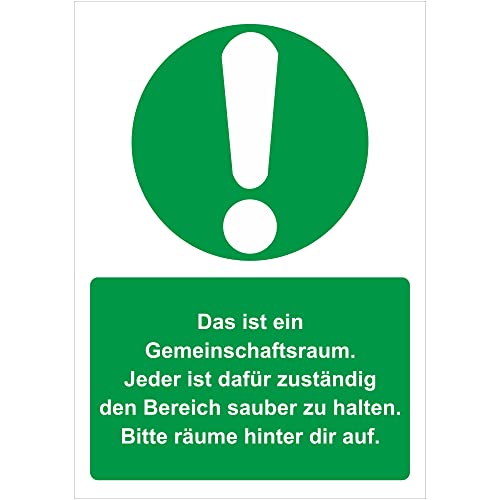 INDIGOS UG - PVC-Schild 5mm - Sicherheit - Warnung - Gemeinschaftsraum sauber halten - 200x150 mm - Hotel, Firma, Schutz, KITA, Arzt, Praxis, Wohnung INDIGOS UG - PVC-Schild 5mm - Sicherheit - Warnung - Gemeinschaftsraum sauber halten - 200x150 mm - Hotel, Firma, Schutz, KITA, Arzt, Praxis, Wohnung von INDIGOS UG