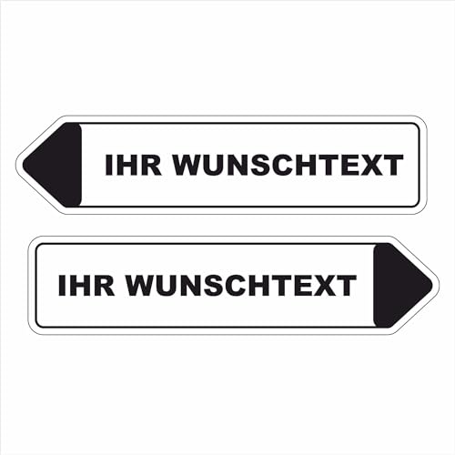 INDIGOS UG - Schilder selbst gestalten - Pfeil Schild Aluverbundplatte - Motiv 3 - rechts oder links - 30 bis 50 cm - Wunschtext personalisieren - Schild für die Arbeit, für Ihr Zuhause, als Geschenk INDIGOS UG - Schilder selbst gestalten - Pfeil Schild Aluverbundplatte - Motiv 3 - rechts oder links - 30 bis 50 cm - Wunschtext personalisieren - Schild für die Arbeit, für Ihr Zuhause, als Geschenk von INDIGOS UG