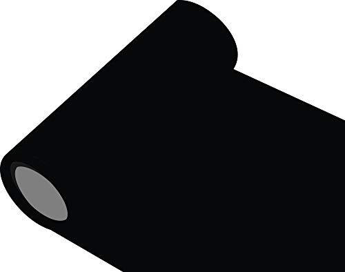 INDIGOS UG Plotterfolie - Folie Meterware 50 cm Folienhöhe Farbe 70-schwarz - glänzend, für Küchenschränke und Dekoration, Autobeschriftung, Wandschutzfolie, Möbel, Aufkleber von INDIGOS UG